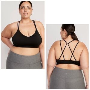 Old‎ Navy Plus Size Light Support Strappy Back Sports Bra Size 4X